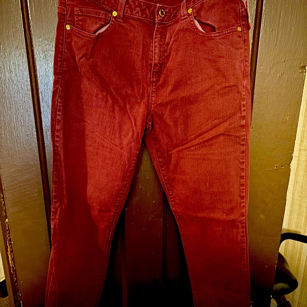 Micheal Kors maroon jeans